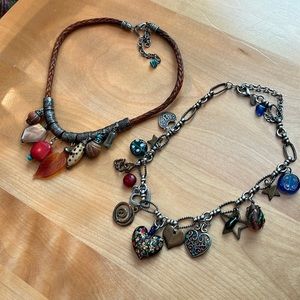 Two Chico’s charm necklaces